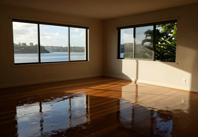 Musty odour in a Padstow living room with water-damaged carpet